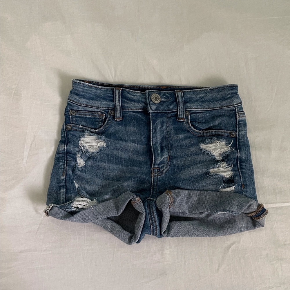 American Eagle High Rise Jean Shorts